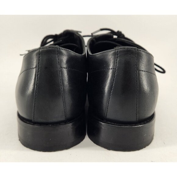 Bostonian Nantucket Dress Shoes Men's 10 W Wide Cap Toe Black Leather Oxford - Picture 7 of 12